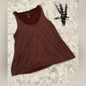 Large soft and sexy suede line top brown American Eagle